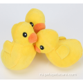 Желтая утка -фаршированная дизайнерские скрипучие плюшевые игрушки